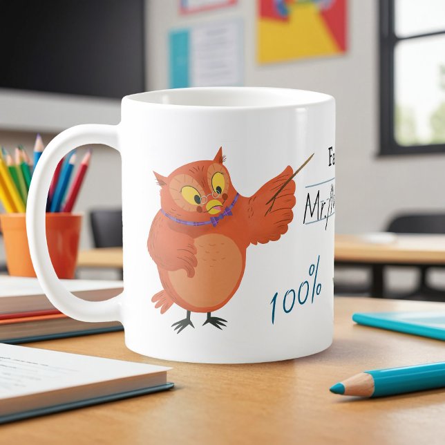 Mug Professeur favori Personnaliser le hibou (Créateur téléchargé)