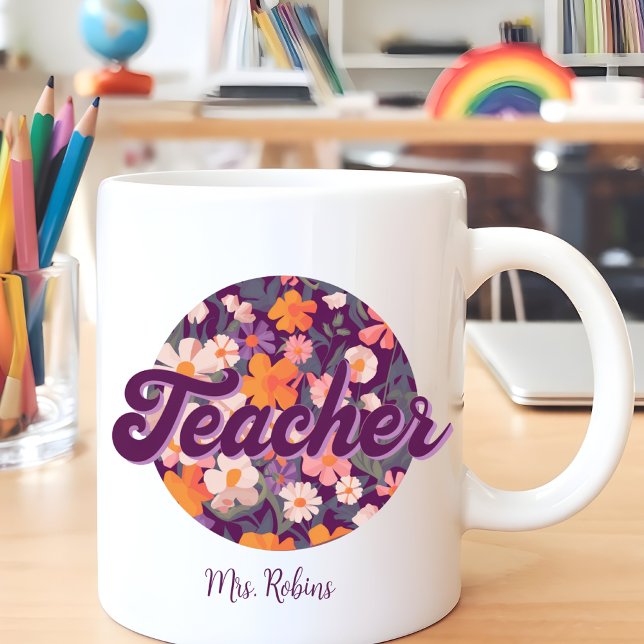 Mug Professeur Floral (Créateur téléchargé)
