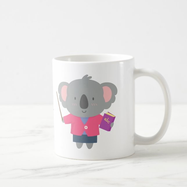 Mug Professeur Koala aux jeux de mots mignons (Droite)