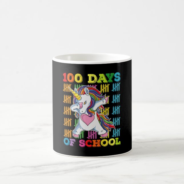 Mug Professeur Licorne 100 Jours D'École (Centre)