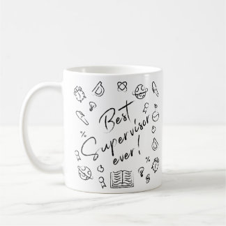 Mug Professeur : Meilleur Superviseur Jamais Chalkboar