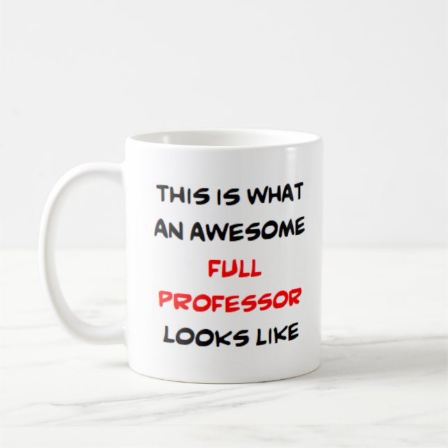 Mug professeur plein, génial (Gauche)