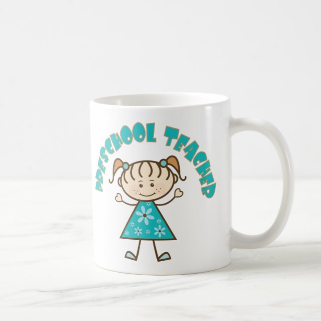 Mug Professeur préscolaire mignon (Droite)