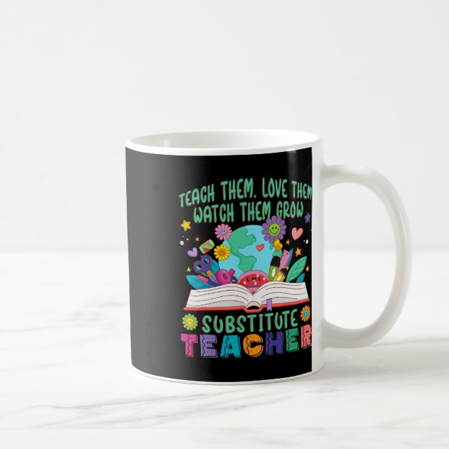 Mug Professeur remplaçant Daisy Flower Professeur remp (Droite)