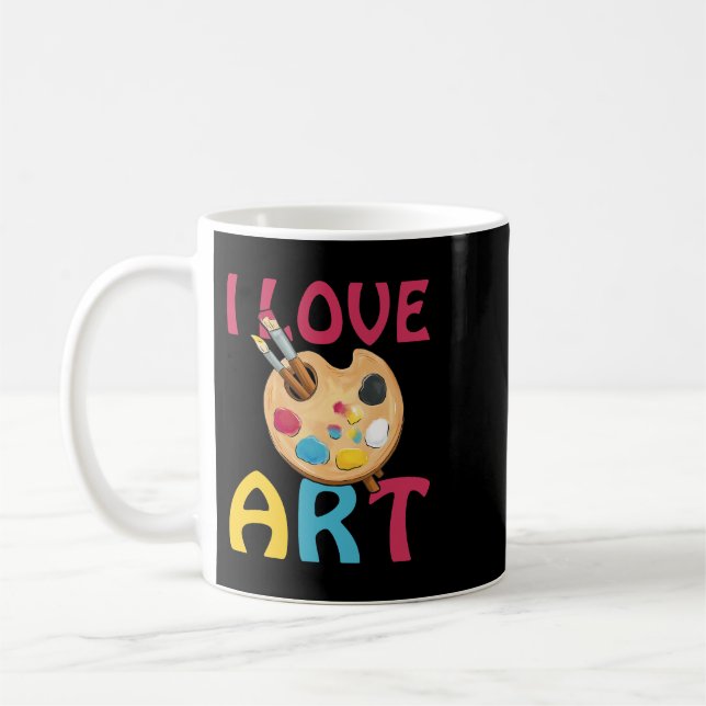 Mug Professeur Travail Art Professeur Peintre Peinture (Gauche)