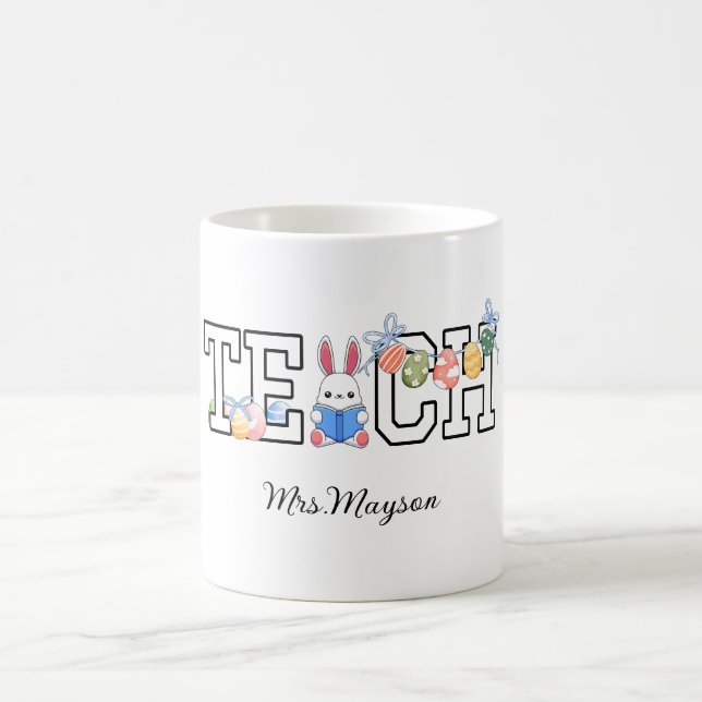 Mug Professeur&Unique Lapin de Pâques et Livre (Centre)