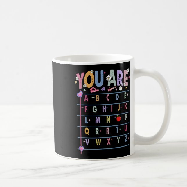 Mug Professeur Vous Êtes Lettres Alphabet Apprendre Ab (Droite)