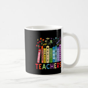 Mug Professeurs Livres de Fleurs Vintage Sujets Retour