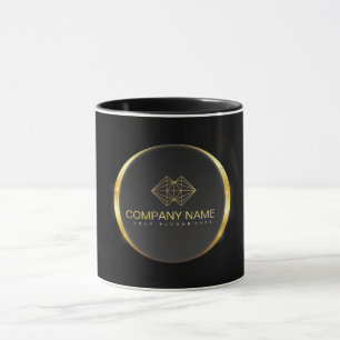 Mug Professionnel Classic Elegant Black Gold