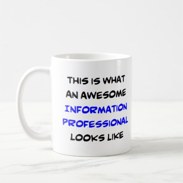 Mug professionnel de l'information, génial (Gauche)