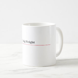 Mug Professionnel minimaliste classique simple personn