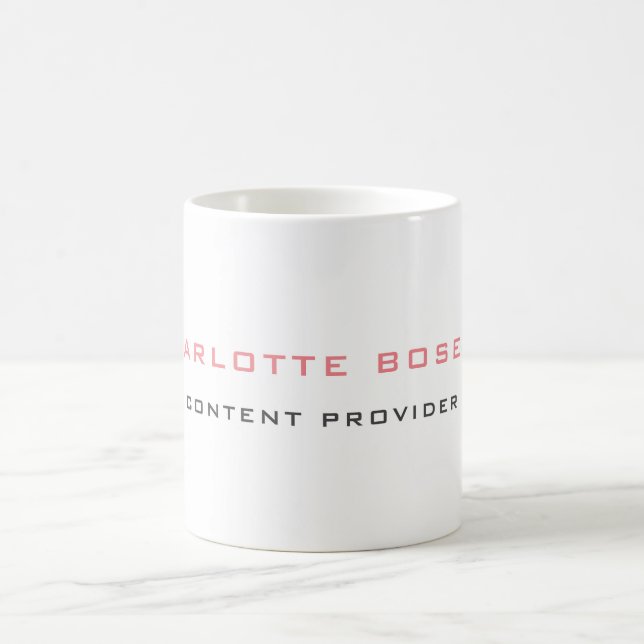 Mug Professionnel minimaliste élégant (Centre)