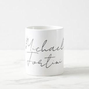 Mug Professionnel minimaliste moderne gris blanc