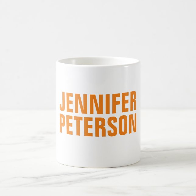 Mug Professionnel minimaliste moderne orange (Centre)