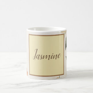 Mug Professionnel Moderne Floral Pastel Beige Couleur