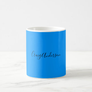 Mug Professionnel Plain Moderne Élégant Bleu Clair Chi
