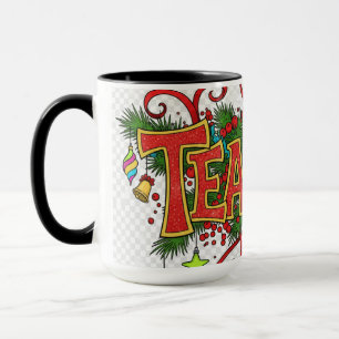 Mug Professionnels festifs mignons - Enseignant
