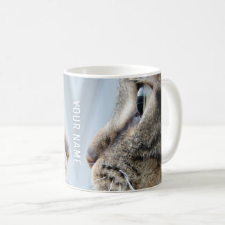 Mug Profil de chat cool Gros plan Photo personnelle bl