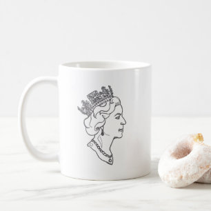 Mug Profil de la reine Elizabeth