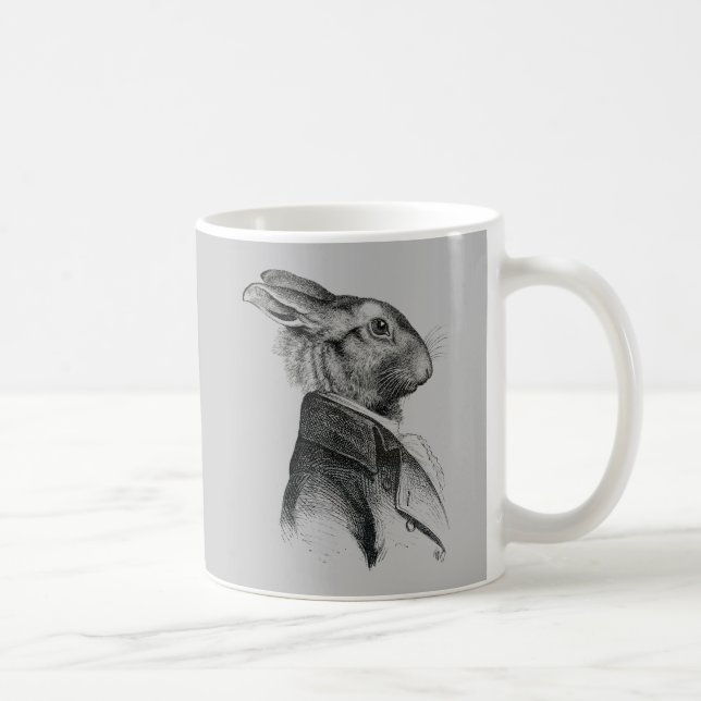 Mug Profil de portrait de lapin (Droite)