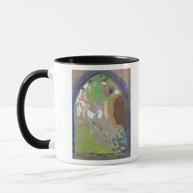 Mug Profil d'une femme à une fenêtre, c.1912 (Gauche)