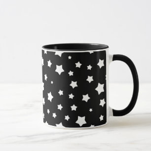 Mug Profil sous convention astérisque noir et blanc
