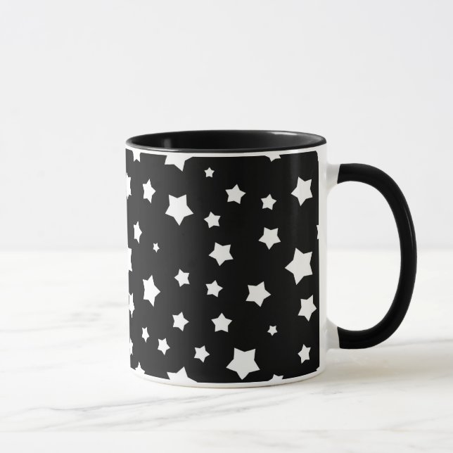 Mug Profil sous convention astérisque noir et blanc (Droite)