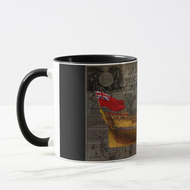 Mug Profile Painting of Ship Jersey (Gauche)