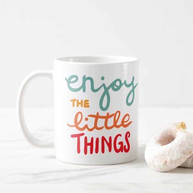 Mug Profitez des petites choses (Avec donut)