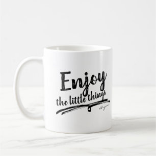 Mug PROFITEZ DES PETITES CHOSES Inspirant Personnalisé