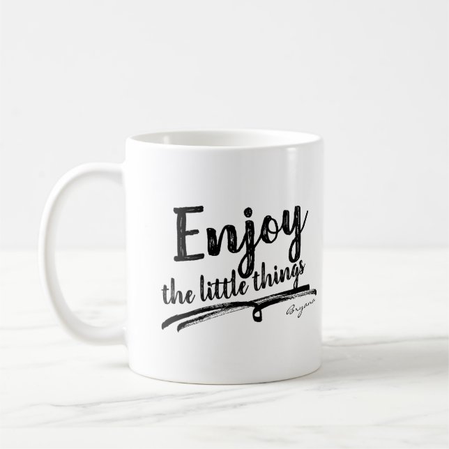Mug PROFITEZ DES PETITES CHOSES Inspirationnelles Pers (Gauche)
