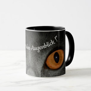 Mug Profitez du moment - avec des yeux de chat