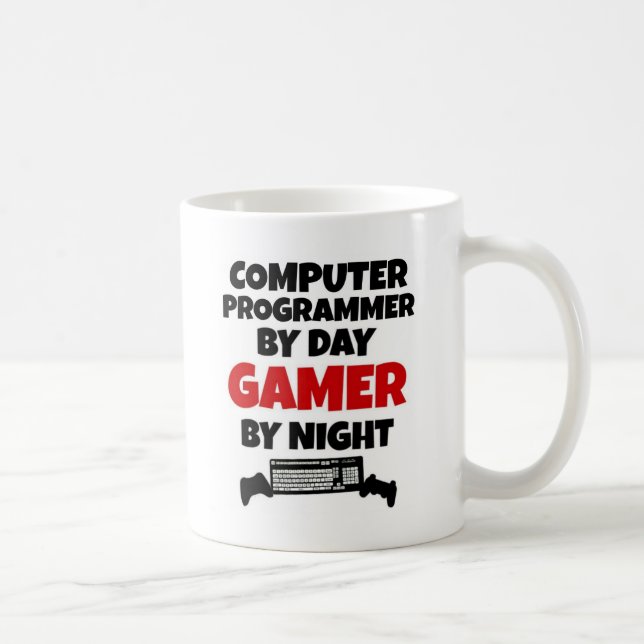 Mug Programmateur informatique par Joueur de jour par  (Droite)