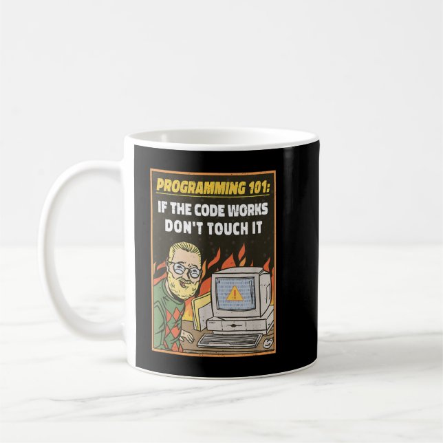 Mug Programmation 101 - Coder développeur programmeur  (Gauche)