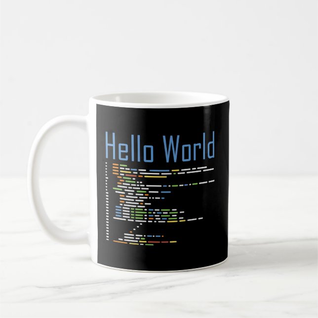 Mug Programmation Hello World Computer Engineering Cod (Gauche)