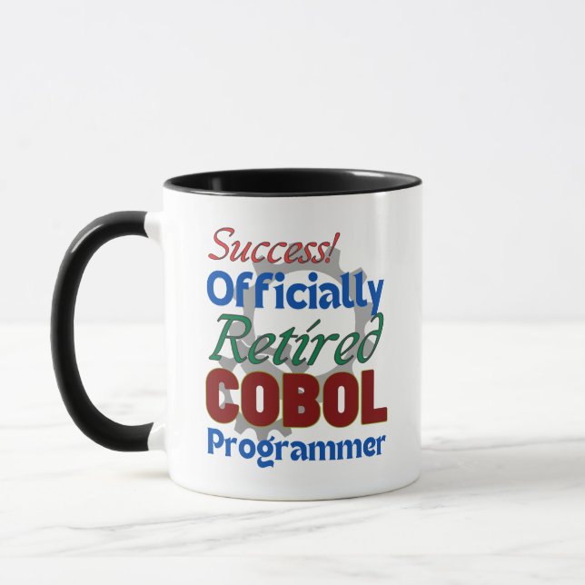 Mug Programmeur COBOL retraité compilant la joie ! (Gauche)