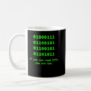 Mug Programmeur de code binaire informatique, ingénieu