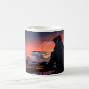 Mug Programmeur Et Ordinateur Portable