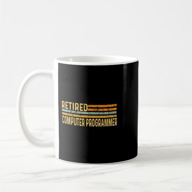 Mug Programmeur Informatique Retraité Retraité Retrait (Gauche)
