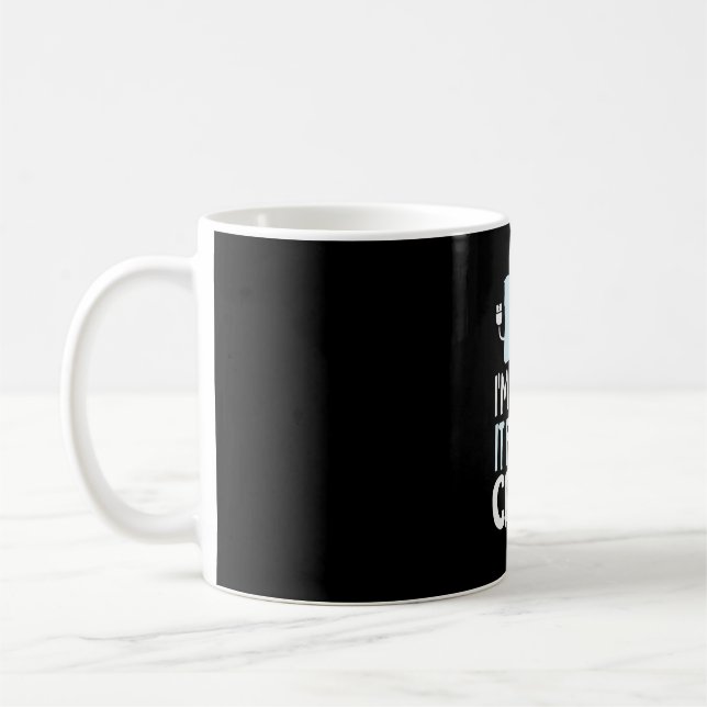 Mug Programmeur juste dans l'informatique pour le cach (Gauche)