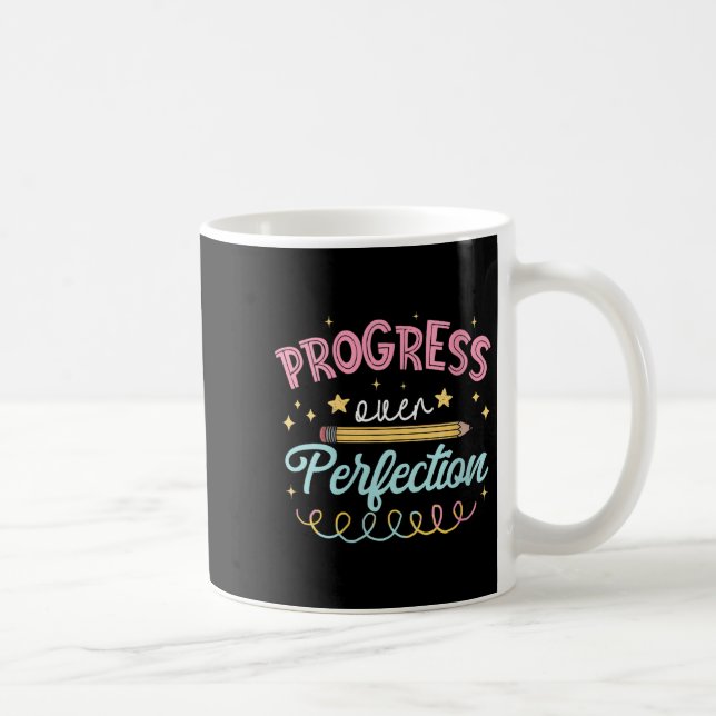 Mug Progrès des femmes plutôt que perfection Motivatio (Droite)