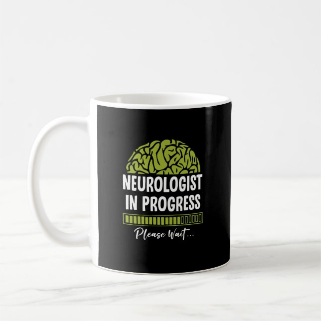 Mug Progrès des neurologues Veuillez attendre les futu (Gauche)