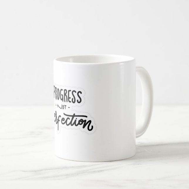 Mug Progrès non perfection (Devant droit)