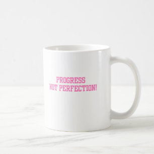Mug Progrès pas perfection rose