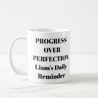 Mug Progrès sur la perfection motivationnelle Musique