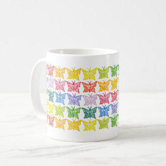 Mug Progression de la couleur du papillon arc-en-ciel