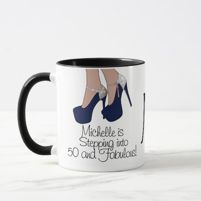 Mug "Progression personnalisée dans 50 et" partie (Gauche)