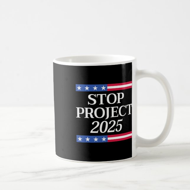 Mug Projet 2025 Anti Trump Drapeau américain Femmes po (Droite)