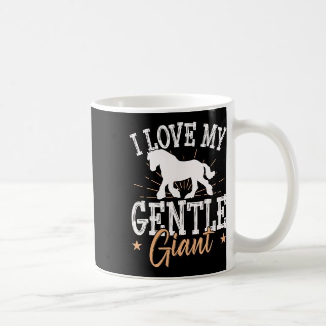 Mug Projet De Mème De Cheval Pour Un Pilote De Clydesd (Droite)