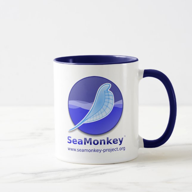 Mug Projet de SeaMonkey - logo vertical (Droite)